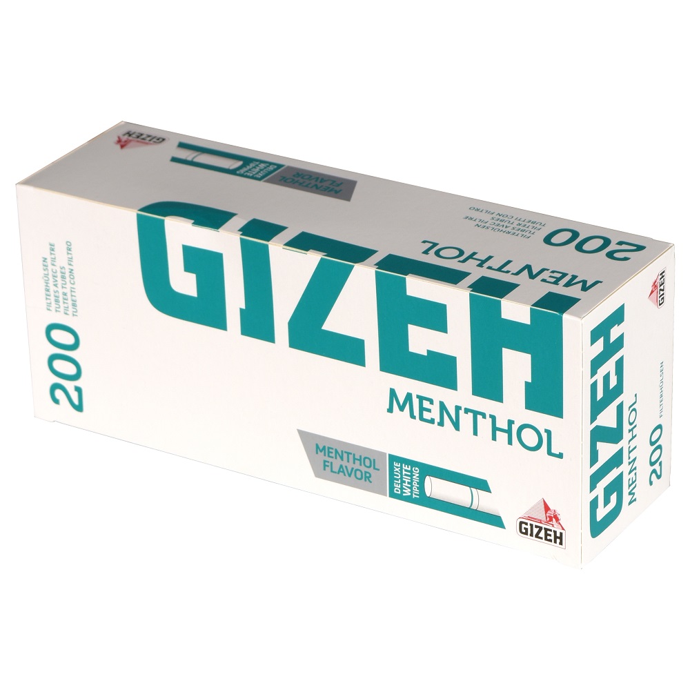 Gizeh Menthol Hülsen - Zigarettenhülsen Stopfen Filterhülsen Variante
